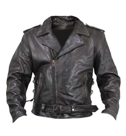 Amixot vintage Leather Biker Jacket - Leather4sure Biker & Motorcycle ...