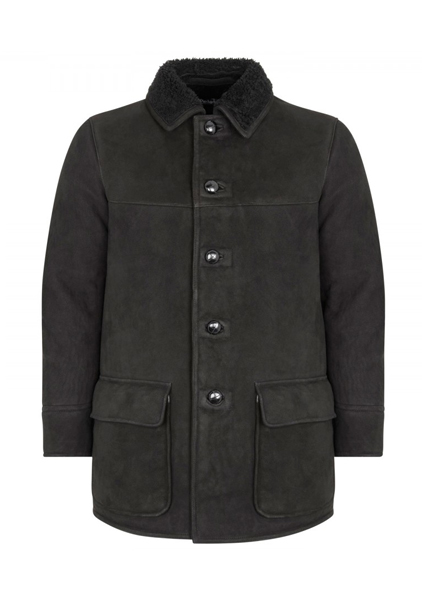 Ashnotex Black Suede Coat - Leather4sure Suede Coats