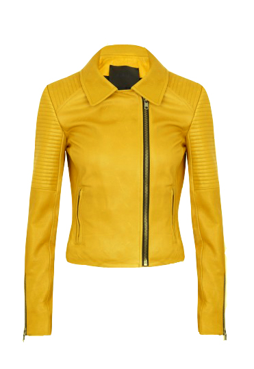 Lagum Yellow Motorcycle Jacket - Leather4sure Biker & Motorcycle Jackets