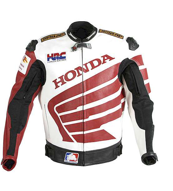 Martinex Honda Joe Rocket Leather Motorcycle Jacket - Leather4sure 