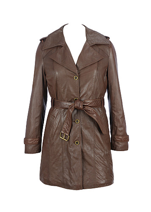 Broadway Classic Trench Coat - Leather4sure Leather Coats