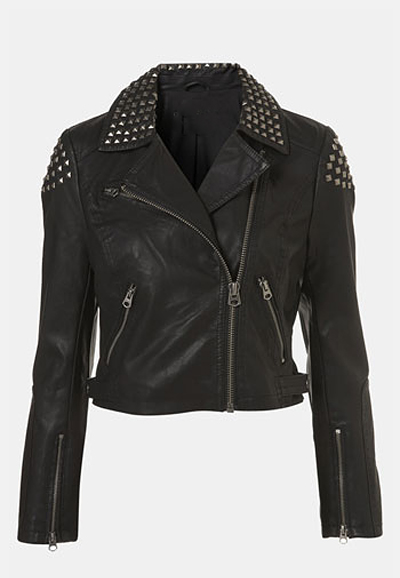 Smokex Motorcycle Studded Jacket - Leather4sure Women