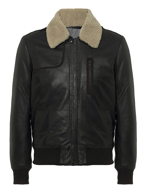 Ferbentz Leather Bomber Jacket - Leather4sure Men