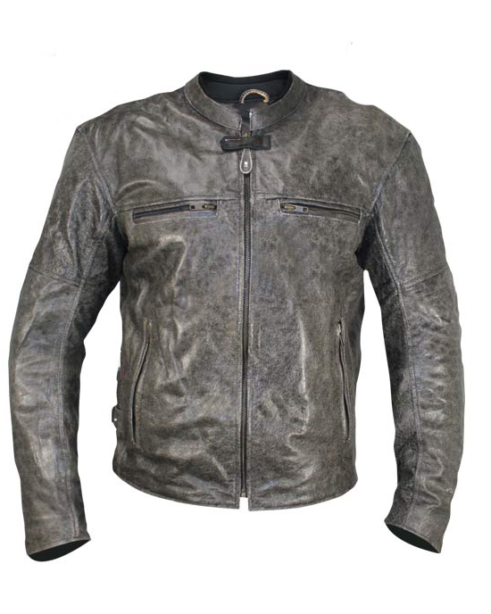 Avagony Distressed Motorcycle Jacket - Leather4sure Men