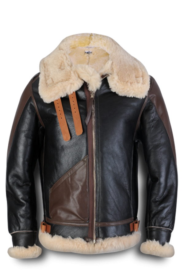 Maynard B3 Shearling Flight Bomber Jacket - Leather4sure Shearling Jackets