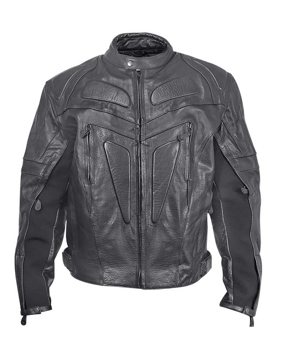 Sanderx Armoured Leather Moto Jacket - Leather4sure Men