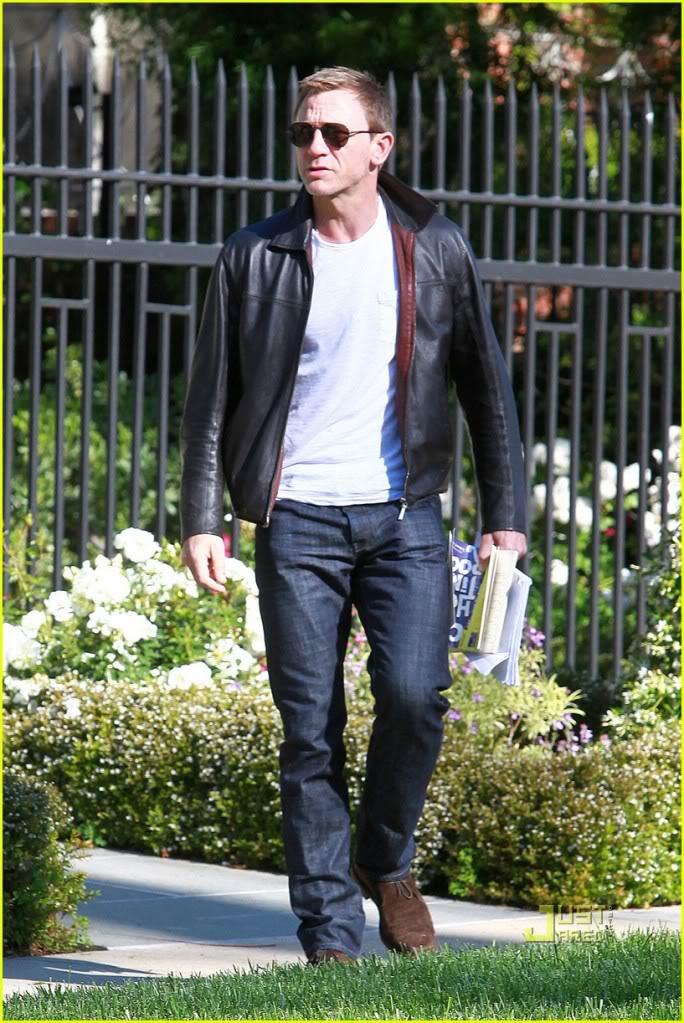 Daniel Craig Layer Cake Leather Jacket - Leather4sure Men