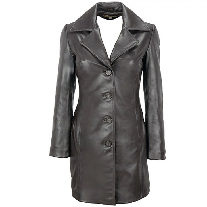 Urban Mantle Trench Coat - Leather4sure Leather Coats