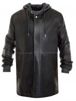 Leiden Leather Parka Coat