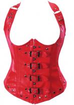 Cardin Red Leather Corset 